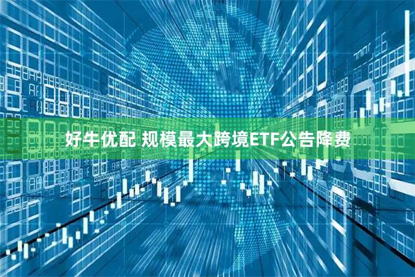 好牛优配 规模最大跨境ETF公告降费
