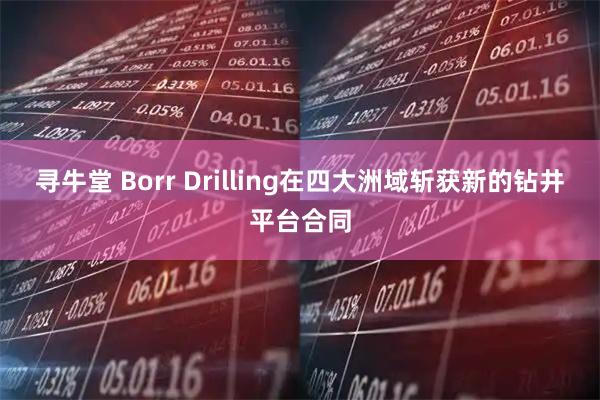 寻牛堂 Borr Drilling在四大洲域斩获新的钻井平台合同