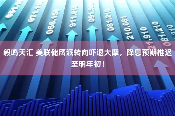 毅鸣天汇 美联储鹰派转向吓退大摩，降息预期推迟至明年初！