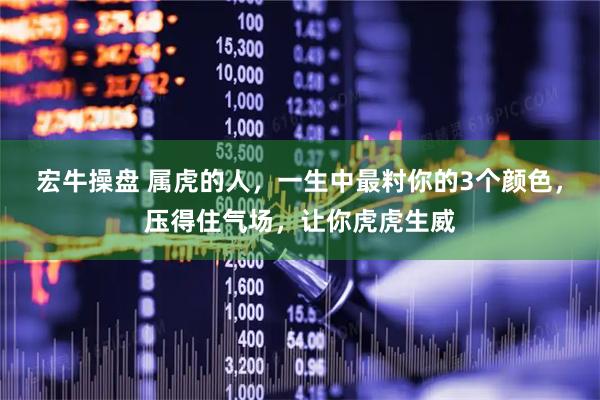 宏牛操盘 属虎的人，一生中最籿你的3个颜色，压得住气场，让你虎虎生威