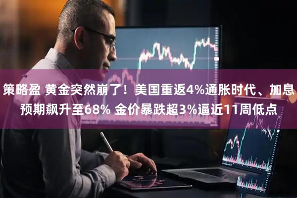 策略盈 黄金突然崩了！美国重返4%通胀时代、加息预期飙升至68% 金价暴跌超3%逼近11周低点